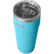YETI Rambler 26 oz Straw Cup, Vacuum Insulated, Stainless Steel with Straw Lid, Reef Blue