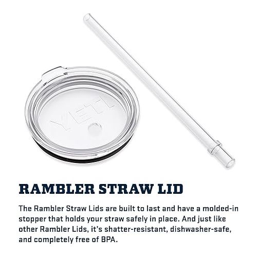 예티 YETI Rambler 42 oz Tumbler with Handle and Straw Lid, Travel Mug Water Tumbler, Vacuum Insulated Cup with Handle, Stainless Steel, Agave Teal