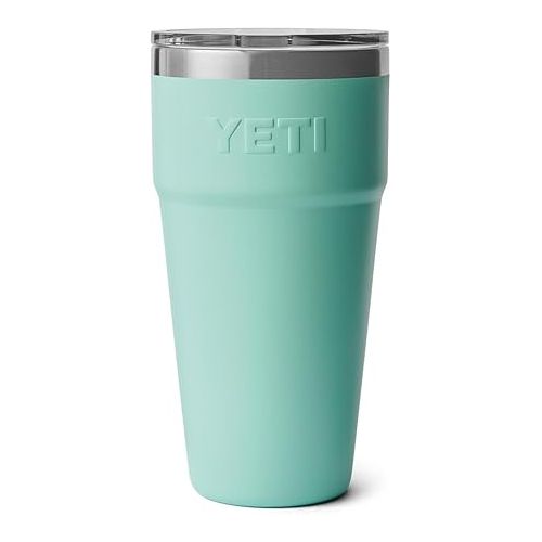 예티 YETI Rambler 30 oz Stackable Tumbler, Stainless Steel, Vacuum Insulated with MagSlider Lid, Seafoam