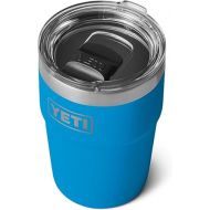 YETI Rambler 16 oz Stackable Tumbler, Vacuum Insulated, Stainless Steel with MagSlider Lid, Big Wave Blue