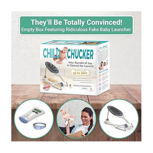 예티 Witty Yeti Hilarious Child Chucker Gag Gift Empty Box Wrap Your Real Present Inside to Prank Friends or Family with This Practical Joke for Men or Women. Funny Idea for New Parents or Baby Shower.