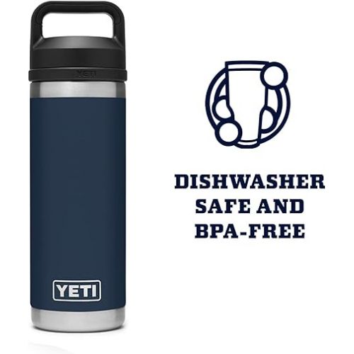 예티 YETI Rambler 18 oz Bottle, Vacuum Insulated, Stainless Steel with Chug Cap