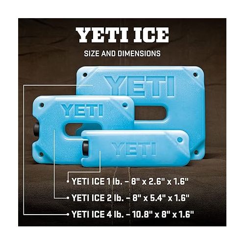 예티 YETI ICE 1 lb. Refreezable Reusable Cooler Ice Pack