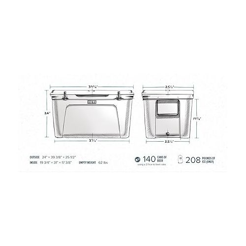 예티 YETI Tundra 210 Cooler, White