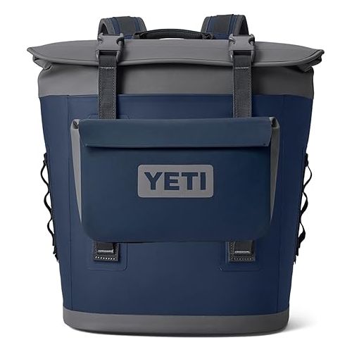 예티 YETI Hopper M12 Soft Cooler Backpack with YETI Sidekick 3L, Navy