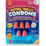 Hilarious Extra Small-Condoms Gag Gift by Witty Yeti. 2 Pack Funny Christmas-Stocking Stuffer or White Elephant Idea. Prank Friends and Family with This Goofy Novelty Practical Joke for Men or-Women.