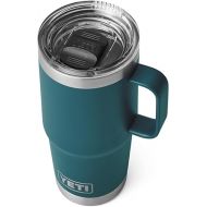 YETI Rambler 20 oz Travel Mug, Stainless Steel, Vacuum Insulated with Stronghold Lid, Agave Teal