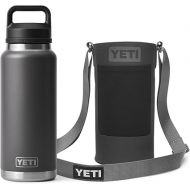 YETI Rambler 36 oz Bottle with YETI Large Bottle Sling Bundle, Charcoal