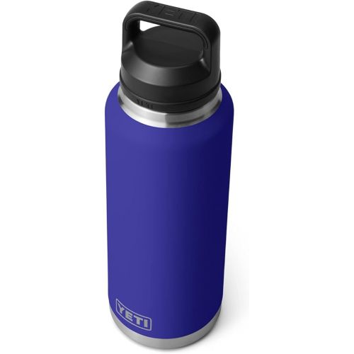 예티 YETI Rambler 46 oz Bottle Retired Color, Vacuum Insulated, Stainless Steel with Chug Cap, Offshore Blue