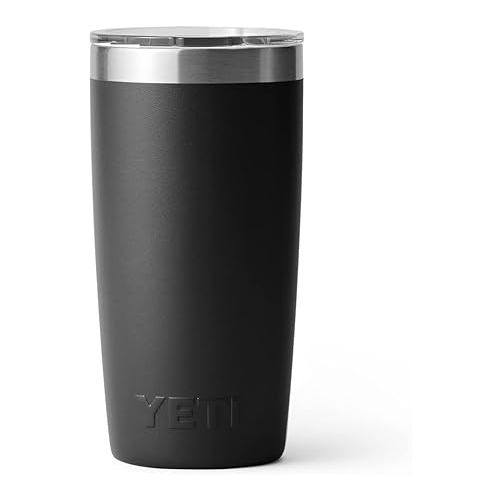 예티 YETI Rambler 10 oz Tumbler, Stainless Steel, Vacuum Insulated with MagSlider Lid, Black