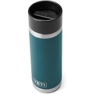 YETI Rambler 18 oz Bottle, Stainless Steel, Vacuum Insulated, with Hot Shot Cap, Agave Teal