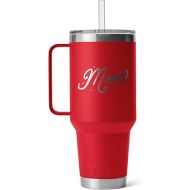 YETI Rambler 42 oz Straw Mug, Vacuum Insulated, Stainless Steel, Rescue Red (MOM)