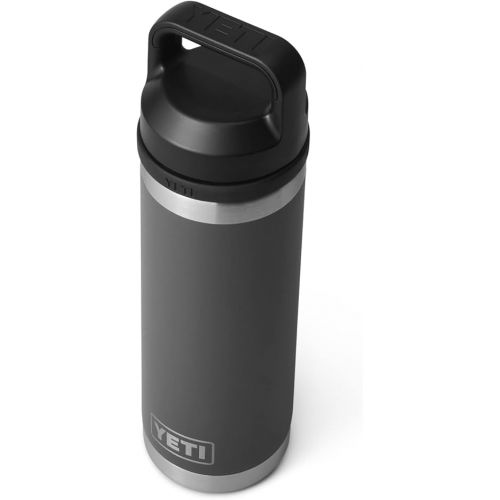 예티 YETI Rambler 18 oz Bottle with YETI Small Bottle Sling Bundle, Charcoal