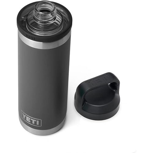 예티 YETI Rambler 18 oz Bottle with YETI Small Bottle Sling Bundle, Charcoal