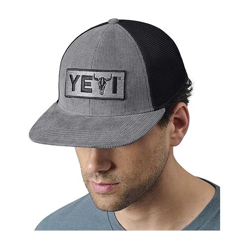 예티 YETI Steer Badge Corduroy Flat Brim Hat