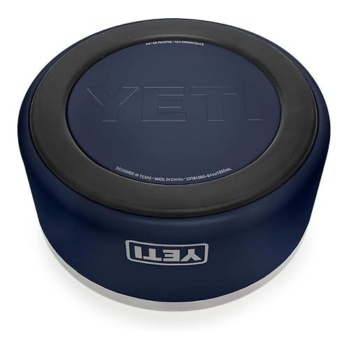 예티 YETI Boomer 8, Stainless Steel, Non-Slip Dog Bowl, Holds 64 Ounces, Navy