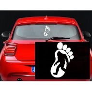 Yeti Bigfoot Footprint Sasquatch Vinyl Decal Sticker for Car Truck Jeep 4x4 Off Road (5.5
