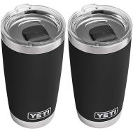 YETI Rambler 20 oz Tumbler, Stainless Steel, Black 2 Pack