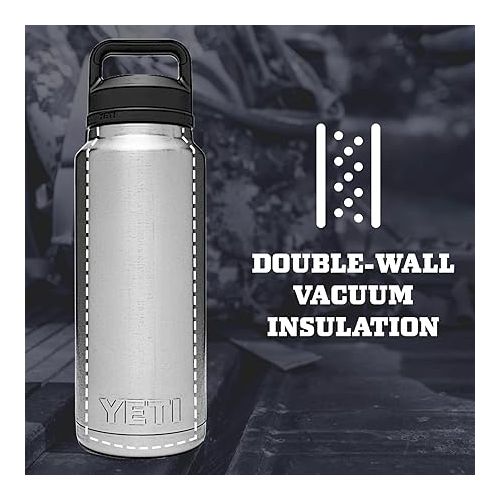 예티 YETI Rambler Vaccum Insulated Stainless Steel Bottle with Chug Cap, White, 760ml (26oz)