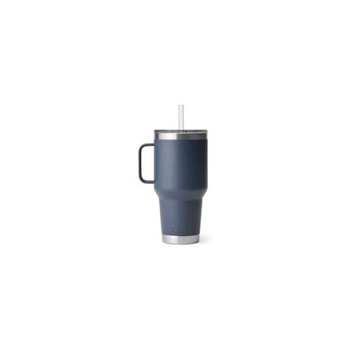 예티 YETI Rambler Straw Mug, Navy, 35oz (1035ml)