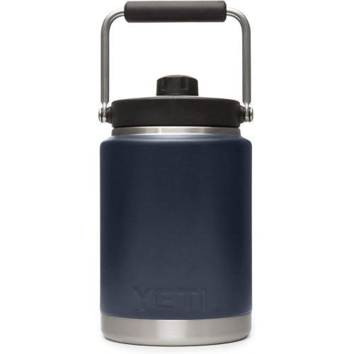 예티 YETI Rambler Half Gallon Jug, Vacuum Insulated, Stainless Steel with MagCap, Navy