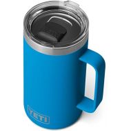 YETI Rambler 24 oz Mug, Vacuum Insulated, Stainless Steel with MagSlider Lid, Big Wave Blue