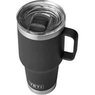 YETI Rambler 30 oz Travel Mug, Stainless Steel, Vacuum Insulated with Stronghold Lid (Black)