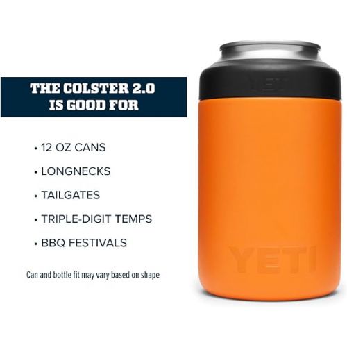 예티 YETI Rambler 12 oz. Colster Can Insulator for Standard Size Cans, King Crab