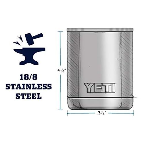 예티 [아마존베스트]YETI Rambler 10oz Vacuum Insulated Stainless Steel Lowball with Lid, Clay