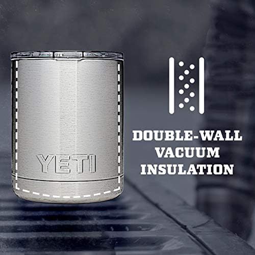 예티 [아마존베스트]YETI Rambler 10oz Vacuum Insulated Stainless Steel Lowball with Lid, Clay