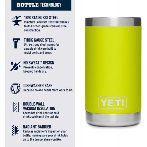 예티 YETI Rambler Jr. 12 oz Kids Bottle, with Straw Cap