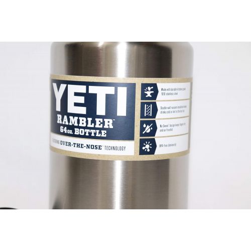 예티 Yeti Rambler Bottle - 64oz - Stainless Steel