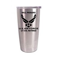 Personalized YETI 20 oz. Tumbler US Air Force CUSTOM Laser Engraved - Includes MagSlide Lie