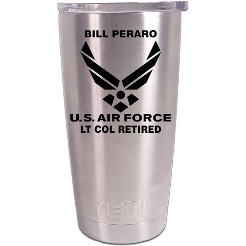 예티 Personalized YETI 20 oz. Tumbler US Air Force CUSTOM Laser Engraved - Includes MagSlide Lie