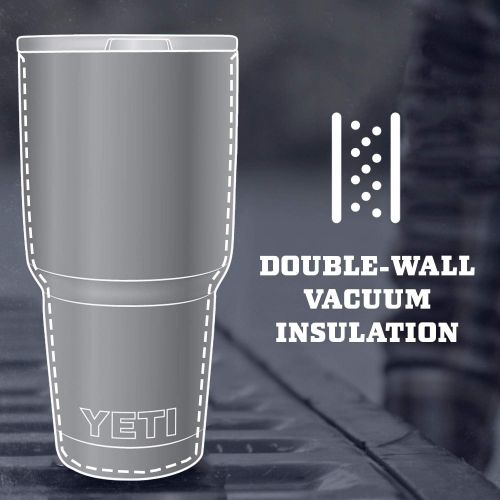 예티 YETI Rambler 30 oz Stainless Steel Vacuum Insulated Tumbler w/MagSlider Lid, Black