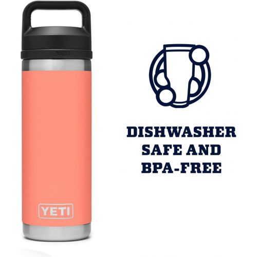 예티 YETI Rambler 18 oz Bottle, Vacuum Insulated, Stainless Steel with Chug Cap