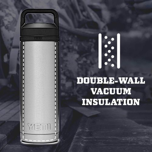 예티 YETI Rambler 18 oz Bottle, Vacuum Insulated, Stainless Steel with Chug Cap