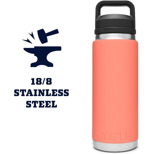 예티 YETI Rambler 26 oz Bottle, Vacuum Insulated, Stainless Steel with Chug Cap