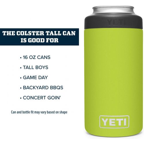 예티 YETI Rambler Tall Colster, Vacuum Insulated, Stainless Steel