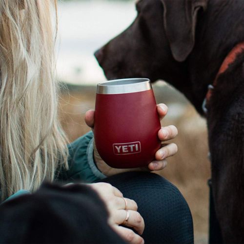 예티 YETI Rambler 10 oz Wine Tumbler, Vacuum Insulated, Stainless Steel, 2 Pack