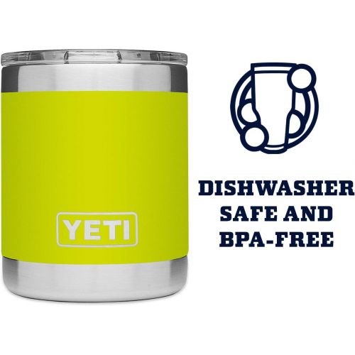 예티 YETI Rambler 10 oz Lowball, Vacuum Insulated, Stainless Steel with Standard Lid