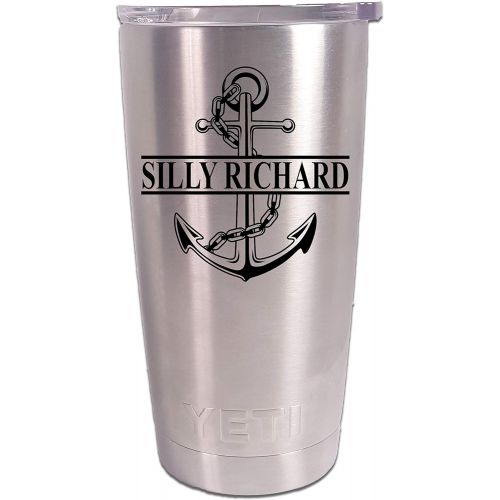 예티 Personalized YETI 20 oz.Tumbler Split Anchor CUSTOM Laser Engraved - Includes MagSlide Lid