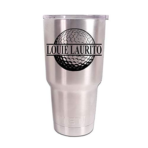 예티 Personalized YETI 30 oz. Tumbler Golf Ball Split CUSTOM Laser Engraved - Includes MagSlide Lid