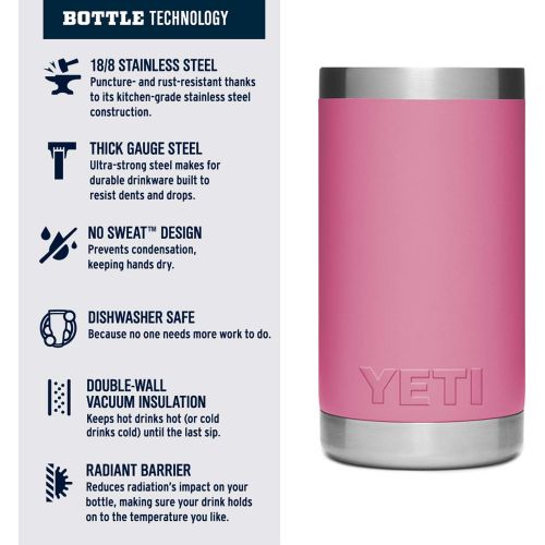 예티 YETI Rambler Jr. 12 oz Kids Bottle, with Straw Cap