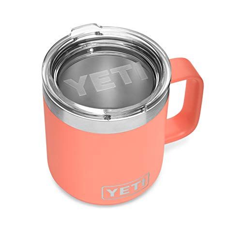 예티 YETI Rambler 10 oz Stackable Mug, Stainless Steel, Vacuum Insulated with Standard Lid