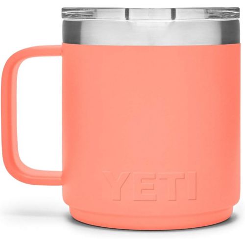 예티 YETI Rambler 10 oz Stackable Mug, Stainless Steel, Vacuum Insulated with Standard Lid