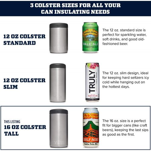 예티 YETI Rambler 16 oz. Colster Tall Can Insulator for Tallboys & 16 oz. Cans, Black
