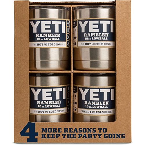 예티 YETI Rambler 10 oz Lowball, Vacuum Insulated, Stainless Steel with Standard Lid