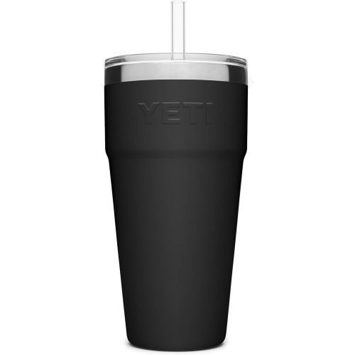 예티 YETI Rambler 26 oz Straw Cup, Vacuum Insulated, Stainless Steel with Straw Lid