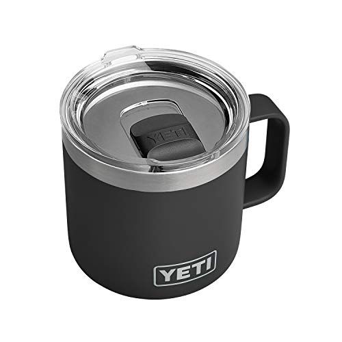 예티 YETI Rambler 14 oz Mug, Vacuum Insulated, Stainless Steel with MagSlider Lid, Stainless